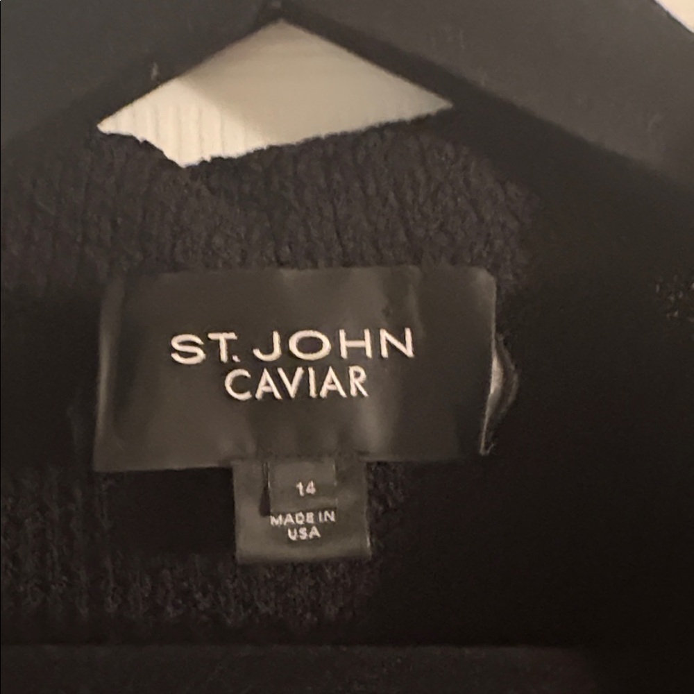 St John Caviar Size 14 collared jacket- lightweight- - Picture 3 of 7